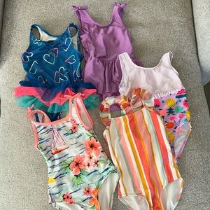 Five!! (5) Girls Cat & Jack Swimsuits